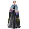 DRTGEDS Grand Teton National Park Unisex Adult Halloween Cloak With Hood Long Witch Costume Cosplay Capes Magician Cloak view 3