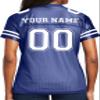 Custom Replica Football Jerseys for Women Personalized Team Name & Number Football Jerseys 2 Sided (True Royal-XL) view 3