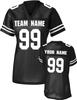 Custom Replica Football Jerseys for Women Personalized Team Name & Number Football Jerseys 2 Sided (Black-L) view 1