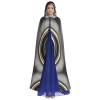 DRTGEDS Yin Yang Pattern Unisex Adult Halloween Cloak With Hood Long Witch Costume Cosplay Capes Magician Cloak view 2