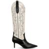 INC Womens Hayleigh Faux Leather Knee-High Boots Black 7.5 Medium (B,M) view 2