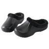 Fox Valley Traders Womens Fleece Lined Clogs for Indoor and Outdoor Use, Black, Size 11 view 1