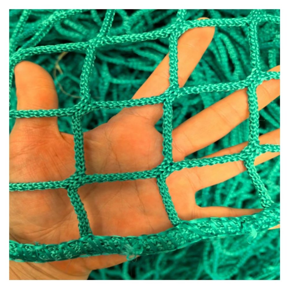 JIwqDY Climbing Net for Outdoor 4cm/5mm Rope Netting Safety Netting for Railings Knotless Polyester Protective Mesh Sports Netting(4cm mesh:0.8x7m)