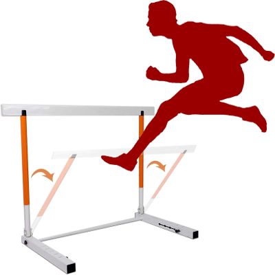 HDYZJQ Foldable Speed Hurdles for Agility Training, Adjustable Height Sports Practice Equipment/Track and Field Team Training Hurdles for Jumping/Racing/Obstacle Courses