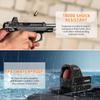 Red Dot Sight for Pistol, RMR/SRO/507C/407C Red Dot, Gun Sights, 3 MOA Reflex Sight with Shake Awake, 10 Brightness Settings, IPX7 Waterproof, 1800G Shockproof, Picatinny Mount Included view 2