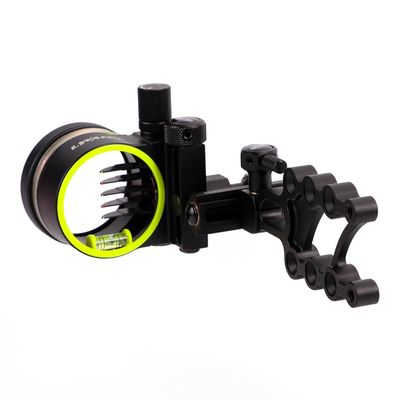 LWANO M2 Cpmpound Bow Sight - 5 Pin Archery Sight Short/Long Bar, Tool Less Windage & Elevation Adjustability, with 2X Magnification Sight Lens Kit (M2-Left Hand(with 2X Lens kit))