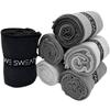 We Sweats (6 Pack) Microfiber Gym Towels, Silver ION Odor-Free Absorbent Fiber, Fast Drying Men & Women Workout Gear for Body Sweat, Towels, Sports Exercise Fitness Gear view 1