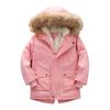 Aagomeyh Water Resistance Jacket Quilted Boy's Thick Lined Jacket Winter Winter Pu-ffer Girls Outerwear Kids (Pink, 5-6 Years) view 2