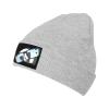 MULIHU Cute Panda and Oversized Glasses Beanie Hat for Men Women Winter Warm Knit Hats Ski Hat Skull Cap Gray view 1