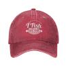 TANGZHONGK I Fish So I Dont Choke People Hat for Mens Womens Fashion Washed Cotton Denim Trucker Hats Adjustable Black view 3