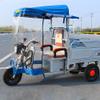 CHZDPP Electric Tricycle Protective Cover for Outside Riding & Storage Waterproof, Sanbengzi Rainproof Canopy with Reflective Strips, Easy Entry and Exit Tricycle Cover(Blue,43.3inch/110cm Wide) view 2