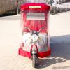 CHZDPP Electric Tricycle Protective Cover for Outside Riding & Storage Waterproof, Sanbengzi Rainproof Canopy with Reflective Strips, Easy Entry and Exit Tricycle Cover(Red,33.5inch/85cm Wide) view 1