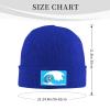 MULIHU Cute Panda Surfing Beanie Hat for Men Women Winter Warm Knit Hats Ski Hat Skull Cap Blue view 3