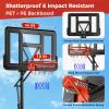 Goplus Portable Basketball Hoop Outdoor, 10FT Basketball Goal w/ 44'' Shatterproof Backboard, Easy Adjust Height, Fillable Base, Free Weight Bag for Teens Adults Driveway Backyard (7.9-10FT, 6-Level) view 4