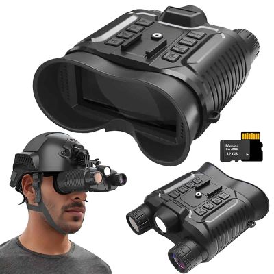 SKIOVEMI Night Vision Goggles - 4K 36MP Digital Infrared Night Vision Binoculars with 2.7'' Large Screen, NVG Visual Distance 350M for Camping, Travel, Surveillance