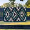 EQUIEMPRESS Horse Western Ranch Saddle pad/New Zealand Wool Western Saddle Blanket Top Wool Pad Sensor Flex (Customization Available) A210 (34" x 34") view 1