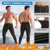 ATTIQOZI 5 or 4 Pack Mens Thermal Compression Fleece Lined Pants Athletic Leggings Baselayer Cold Weather Workout Sports Running Tights Bl/Gr/Bl/Deep Green M view 4
