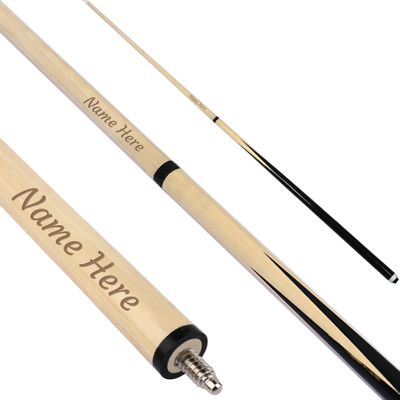 Dinikally Personalized Pool Cue Stick with Tip, Custom Name Engraved Billiard Cue, 2Piece Easy Assembly, Premium Wood Cue for Home & Pool Hall, Gift for Pool Players