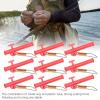 Grcfumo 40 Pcs Fishing Slider, Weight Sliding Sinkers with Metal Snaps, Outdoor Sinker Slide Slider for Catfishing (Red) view 3