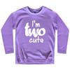 2nd Birthday Outfits for Toddler Girls im Two Cute Shirt Girl 2 Years Old Second Birthday (Purple - Long Sleeve, 4 Years) view 1