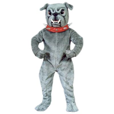 Bull Dog With Collar Mascot - Sales Suit Animal Mascot Costume Party Carnival Costumes With Fan Inside the Head