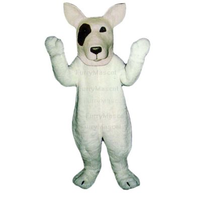 Bull Terrier Dog Mascot - Sales Suit Animal Mascot Costume Party Carnival Costumes With Fan Inside the Head