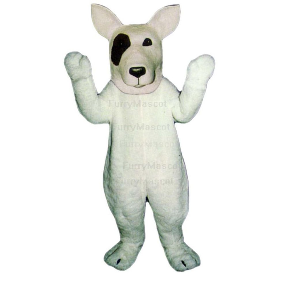 Bull Terrier Dog Mascot - Sales Suit Animal Mascot Costume Party Carnival Costumes With Fan Inside the Head