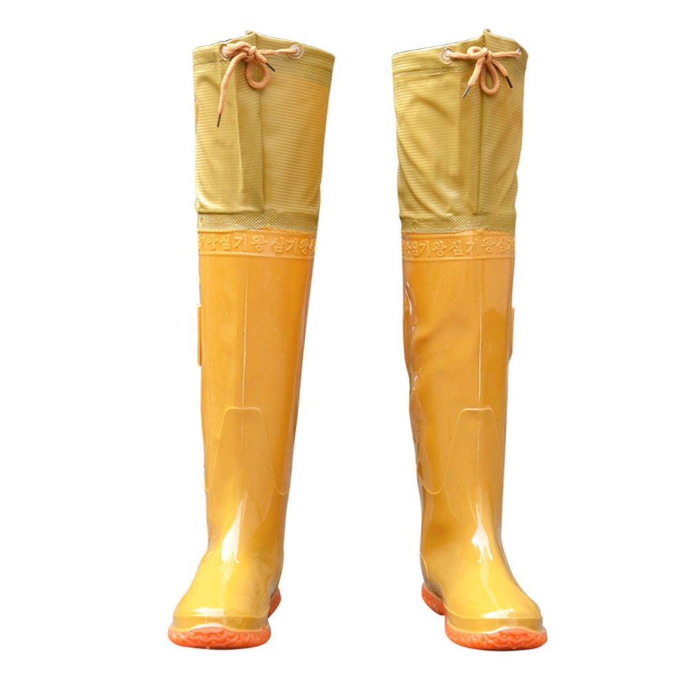 JCWGLY PVC Waterproof Waders Boots for Fishing and Hunting Hip Boots Wading Boots for Men and Women Lightweight and Flexible(8)