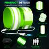 Light Up LED Armband for Running Walking at Night,Reflective Arm Bands for Runners,Rechargeable Jogging Lights,High Visibility Night Running Safety Gear Adjustable Running Women Men Kids (Green) view 4