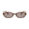 laureles Vintage Oval Sunglasses Women Black Grey Small Frame Round Sun Glasses for Men Punk Shades Travel L18 (C3) view 2