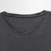 Womens Funny V Neck Shirts Just Kidding Don't Touch Me T-Shirt Letter Printed Short Sleeve Graphic Tees Tops Dark Blue view 3