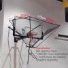 Basketball Rebounder Return System, Outdoor Indoor 180 Rotatable Hanging Basketball Shot Returner for Basketball Goal Free-Throw Practice view 3