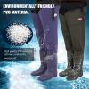JCWGLY Outdoor Fishing Waders Boots for Men and Women Lightweight Waterproof Hip Boots 80cm High Non-Slip Wading Boots(7.5) view 3