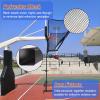 Movable Automatic Basketball Net Rebounder, 180 Rotating Shooting Practice Attachment Return Net - Adjustable Height, for Traditional Pole & Wall Mounted Hoops, Indoor Outdoor view 2