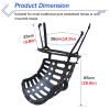 Basketball Return Attachment, Easy Setup Shooting Rebound System with 360 Rotatable Return Chute, for All Ages, Sizes & Ability, Black PP Plastic view 3
