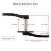 Mountain Bike Crankset,110/127/140/150/155/160MM Bike Crank Arms, Hollow Integrated Folding Bicycle Crank With 28/30/32/34/36T Single Speed Round Narrow Wide Chainring 7-12S With BB(36T,160mm) view 2