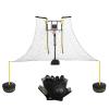 Automatic Basketball Return Net Guard, Large Rebounder Catcher Trainer for Wall Mounted Hoops/Traditional Pole, Outdoor Youth Adult Shooting Aid for Home Yard Parks view 1