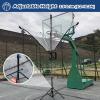 Freestanding Basketball Hoop Metal Ball Return Attachment, 180 Rotating Shot Trainer for Teens Youth Adults, Gym Home Yard Basketball Rebounder Net view 3