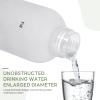 25oz/750ml Motivational Sports Water Bottle, Water Bottle with Drinking Time Marker, Wide Mouth Leakproof Sports Water Bottle, Tritan Material, BPA Free, with Shoulder Strap (White) view 4