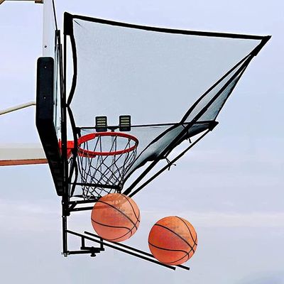 Basketball Shot Trainer Return System for Traditional Pole and Wall Mounted Backboard, Kids Adults Basketball Training Equipment for Shot Training Efficiency