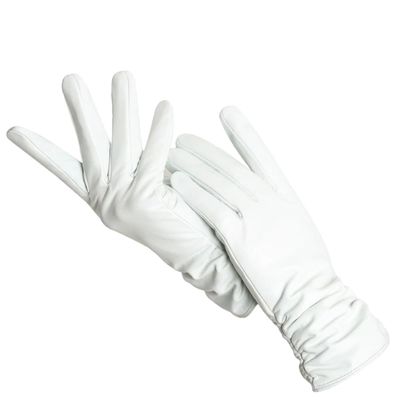Classic Wrinkled Leather Gloves For Women Genuine Leather Gloves Sheepskin Winter Warm Gloves