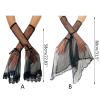 Black Long Lace Cuff Sleeves For Women Teens Girl Elegant Detachable Bowknot Decorative Sleeves Halloween Costume Gloves view 4