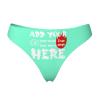 Custom Thongs for Women Add Image And Text Custom Briefs Underwear with Photo Customized Sexy Funny Panties for Women Wife Mother's Day 2 Sides Design XX-Large Green view 2