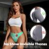 Custom Thongs for Women Add Image And Text Custom Briefs Underwear with Photo Customized Sexy Funny Panties for Women Wife Mother's Day 2 Sides Design XX-Large Green view 3