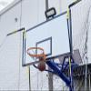 Large Basketball Ball Return with Net, Automatic Shooting Practice Aid for 3-Pointers/Jump Shots Practice, Traditional Pole & Wall Mounted Hoops Rebounder view 1