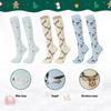fenglaoda Compression Socks for Women Men 3 Pairs Graduated Compression Support Circulation Socks for Nurses view 3