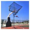 Basketball Hoop Outdoor Return Net, Gymnasium/School/Yard Movable Shooting Training Rebound Catcher on Wheels, Adjustable Height 2.5m to 3.1m, Metal Iron Frame view 1