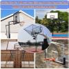 Basketball Hoop Outdoor Return Net, Gymnasium/School/Yard Movable Shooting Training Rebound Catcher on Wheels, Adjustable Height 2.5m to 3.1m, Metal Iron Frame view 2
