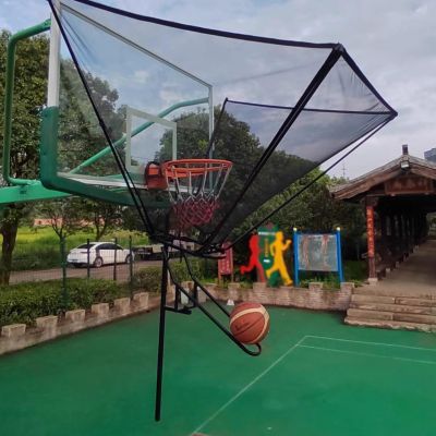 180 Degree Rotatable Chute Shot Returner, Heavy Duty Basketball Rebounder Return System, Shot Trainer