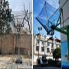 Heavy Duty Steel Rebounder Basketball Return System,Hanging Basketball Return Attachment for Indoor Outdoor view 2